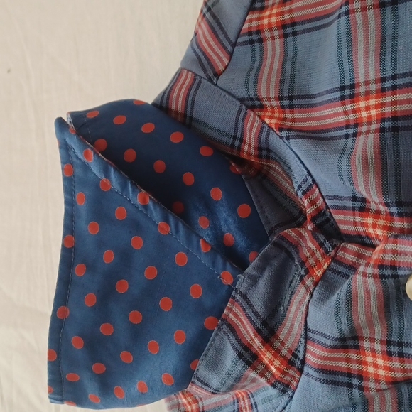 Women's  Vintage reversible  button-down top - Picture 2 of 9